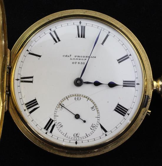 Charles Frodsham pocket watch and 9ct gold albert.